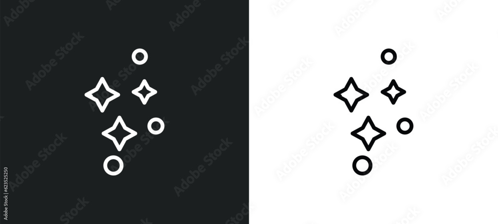 Aufkleber clean icon isolated in white and black colors. clean outline vector icon from cleaning collection fo
