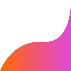 Corner Wave Pink Orange Gradient