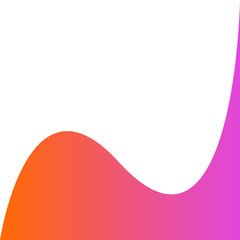 Corner Wave Pink Orange Gradient