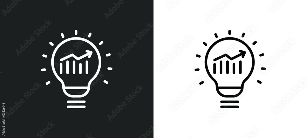 Poster solution icon isolated in white and black colors. solution outline vector icon from business collect