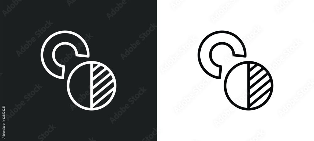 Poster value chart icon isolated in white and black colors. value chart outline vector icon from business a