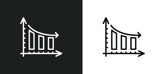 bars chart analysis icon isolated in white and black colors. bars chart analysis outline vector icon from business and analytics collection for web, mobile apps and ui.