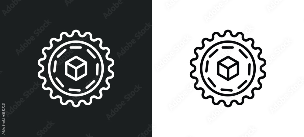Poster proof of work icon isolated in white and black colors. proof of work outline vector icon from busine