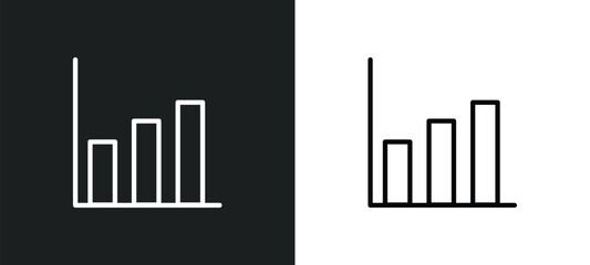graphic chart icon isolated in white and black colors. graphic chart outline vector icon from business collection for web, mobile apps and ui.