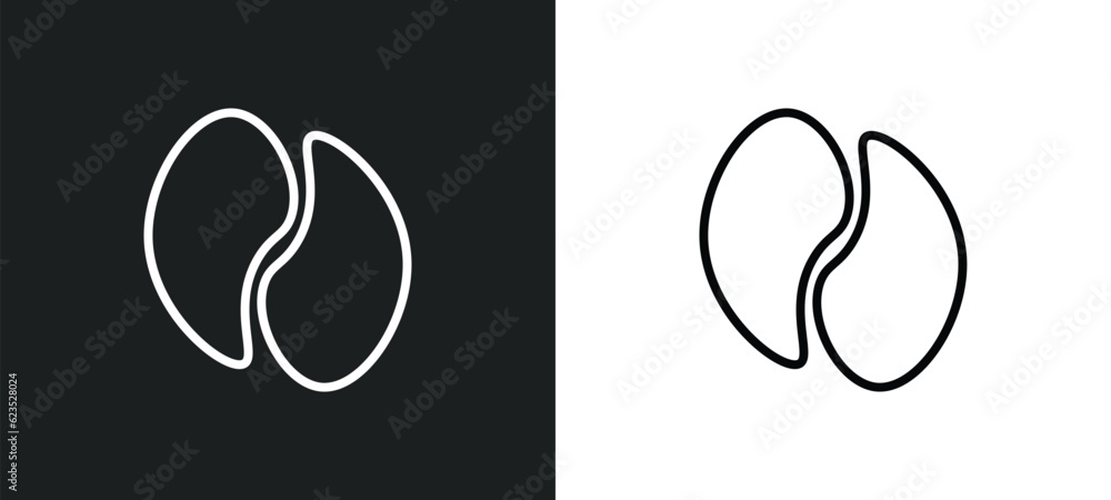 Poster eye patch icon isolated in white and black colors. eye patch outline vector icon from beauty collect