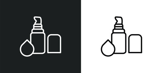 concealer icon isolated in white and black colors. concealer outline vector icon from beauty collection for web, mobile apps and ui.