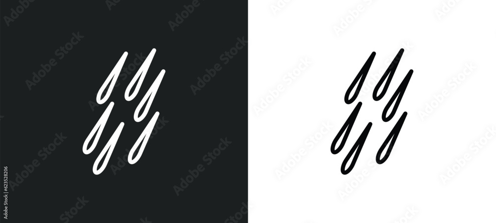 Aufkleber meteor shower icon isolated in white and black colors. meteor shower outline vector icon from astron