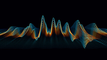 Wave equalizer wave 3d design