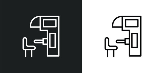 sensorama icon isolated in white and black colors. sensorama outline vector icon from artificial intellegence collection for web, mobile apps and ui.