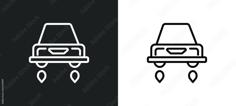 Poster hover transport icon isolated in white and black colors. hover transport outline vector icon from ar