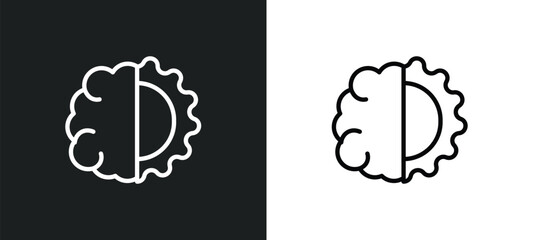 deformity icon isolated in white and black colors. deformity outline vector icon from artificial intellegence collection for web, mobile apps and ui. - obrazy, fototapety, plakaty