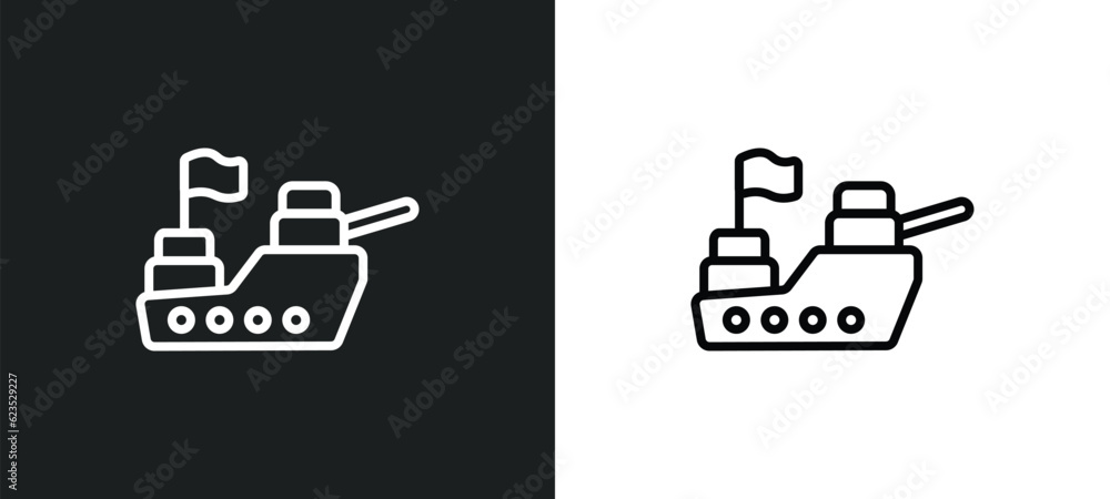 Poster ship icon isolated in white and black colors. ship outline vector icon from army and war collection 