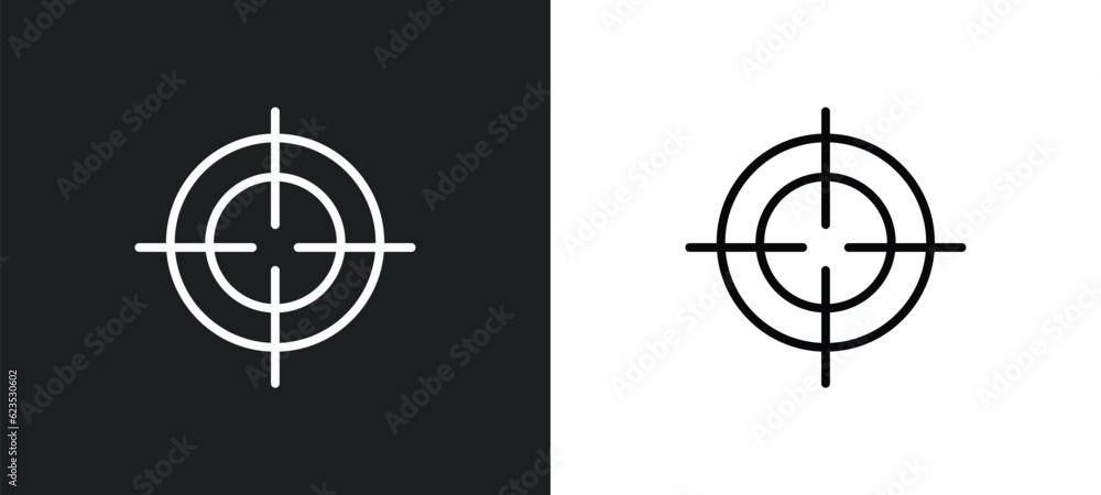 Poster hunting icon isolated in white and black colors. hunting outline vector icon from activity and hobbi