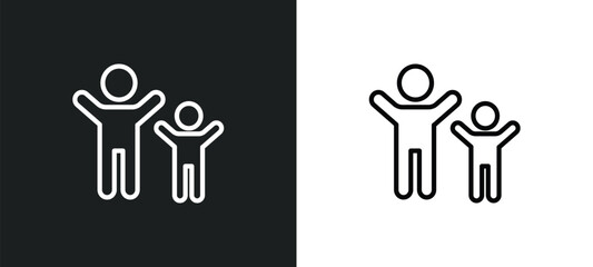 aerobic icon isolated in white and black colors. aerobic outline vector icon from activity and hobbies collection for web, mobile apps and ui.