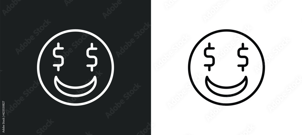 Poster greedy icon isolated in white and black colors. greedy outline vector icon from activity and hobbies