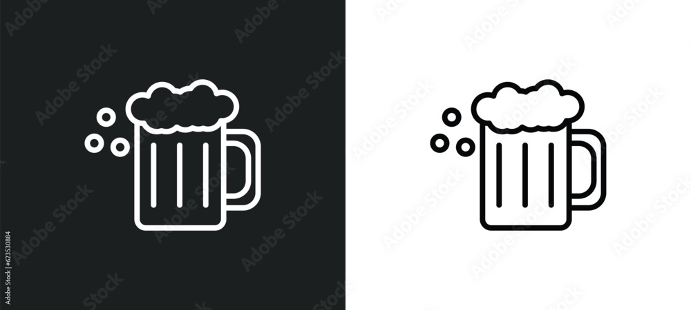 Poster brewing icon isolated in white and black colors. brewing outline vector icon from activity and hobbi