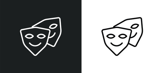 cosplaying icon isolated in white and black colors. cosplaying outline vector icon from activity and hobbies collection for web, mobile apps and ui.