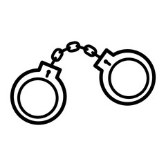 handcuffs icon vector logo template