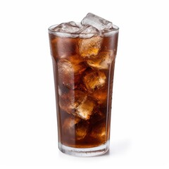 fresh cola drink in glass