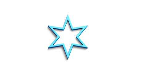 Tranquil light blue star icon for serene and captivating designs