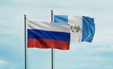 Guatemala and Russia flag