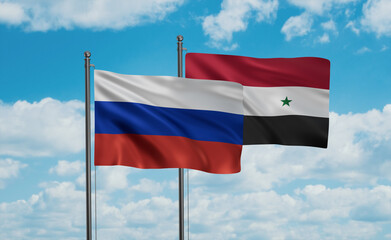 Venezuela and Russia flag