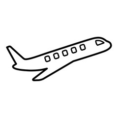 airplane icon vector logo template