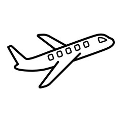 airplane icon vector logo template