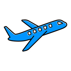 airplane icon vector logo template