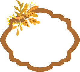 Autumn frames for decoration and design.