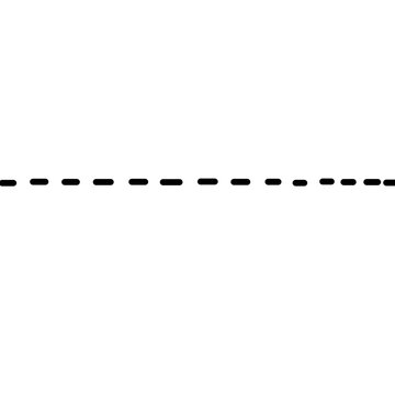 straight dotted line