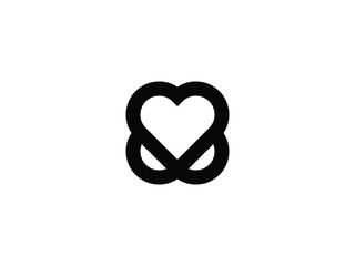 heat love line logo design