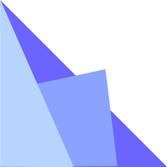 Corner Geometric Triangel Blue