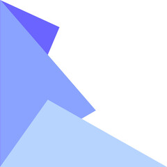 Corner Geometric Triangel Blue