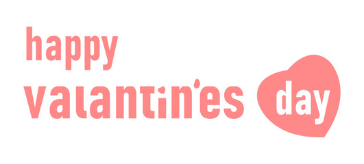 happy valentine's day lettering design.