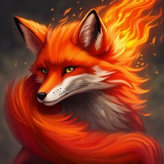 Obraz premium fire fox