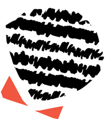 Trendy Cutout elements , Matisse inspired style. Retro, vintage.