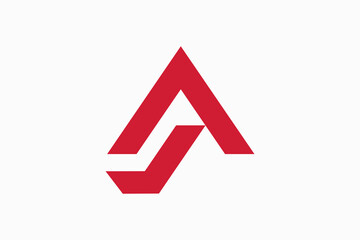 Initials AJ Vector Logo Premium 