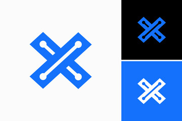 Fototapeta premium X technology Vector Logo Premium 