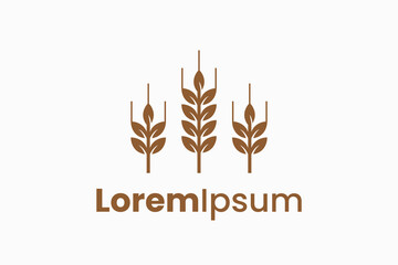 Wheat Vector Logo Premium 