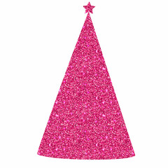 Hat pink decoration holiday design.