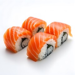 sushi with salmon, generative AI