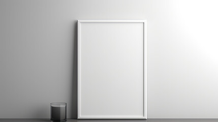 Blank vertical frame mock up 