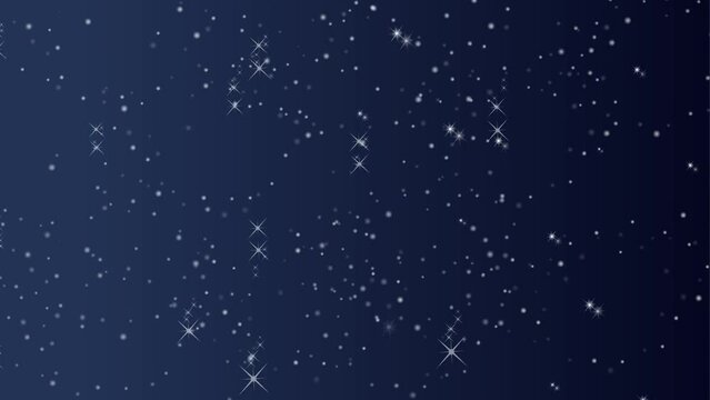 blinking colorful stars background and 2d animation,  night sky, blinking star 