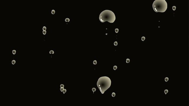 bubbles background and 2d animation