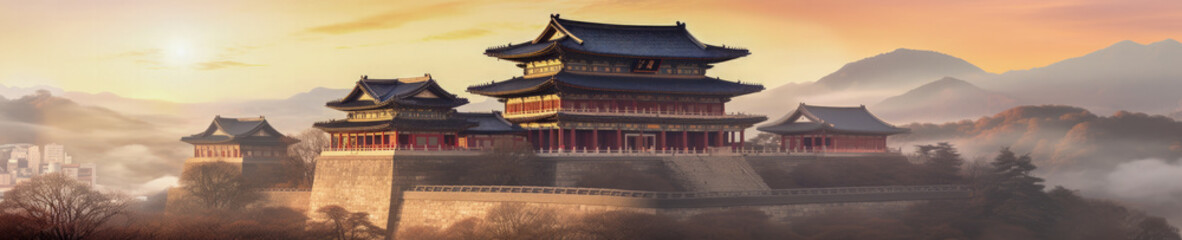 Fototapeta premium Seoul South Korea - Generative AI