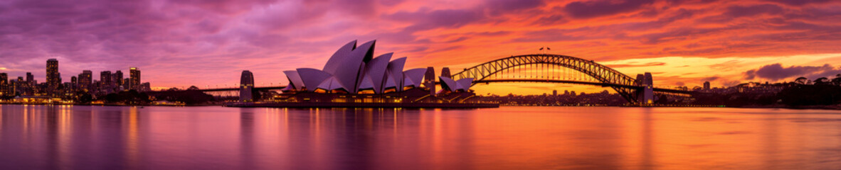 Sydney panoramic view - Generative AI