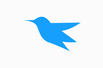 hummingbird silhouette Vector Logo Premium 