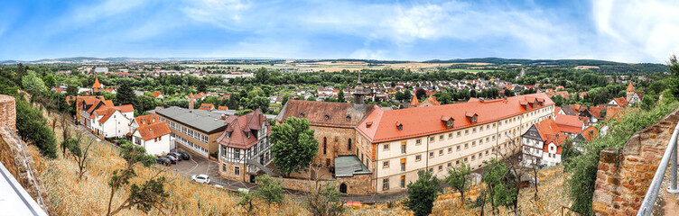 Fritzlar, Blick von der Oberstadt auf die Unterstadt