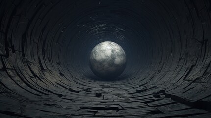 tunnel in the dark